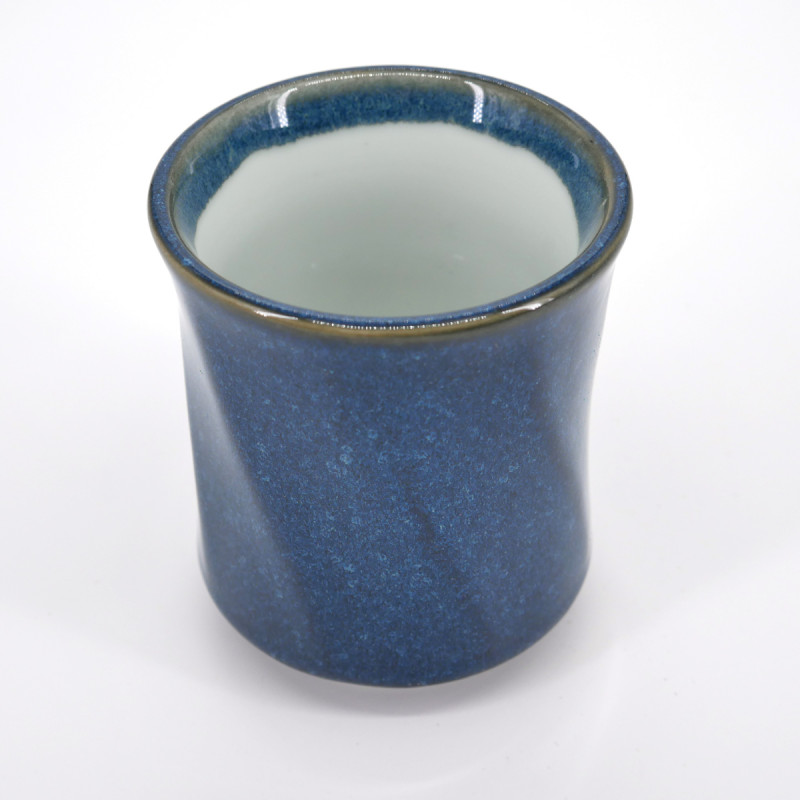 japanese blue octogon teacup Ø8,5cm NAMAKO HAKKAKU