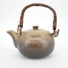 théière marron japonaise en terre cuite 0,80L BIZEN KAZE