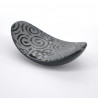 repose-baguette japonais noir motifs argent UZU KARAKUSA KURO