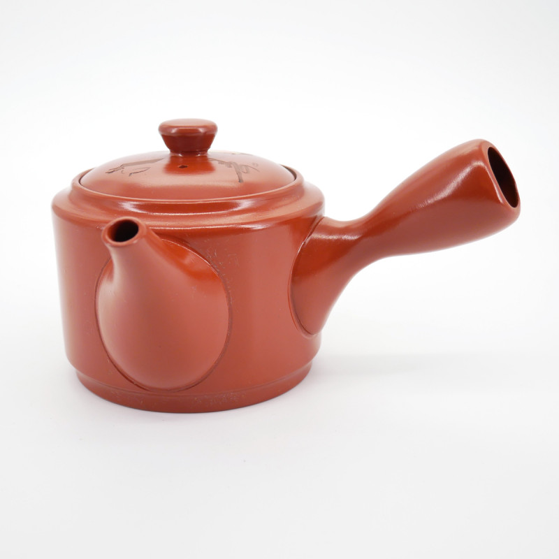 japanese red calligraphy terracotta teapot 0,5L SHUDORO