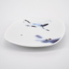 white square incense holder in ceramic dream crane YUME TSURU