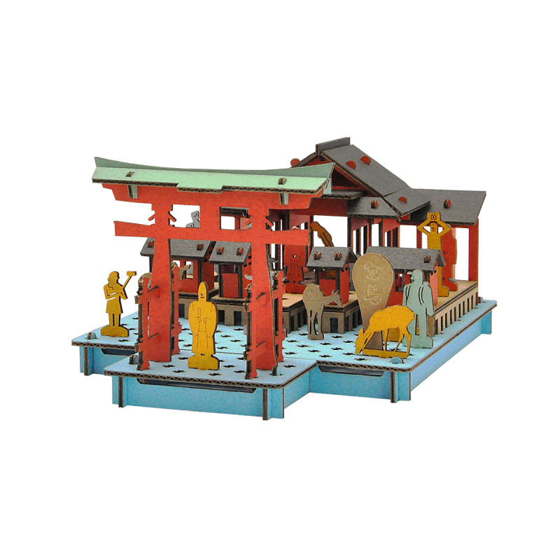 mini maquette en carton, MIYAJIMA, Miyajima