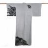 japanischer prestige yukata für frauen, NAMIZENSU, schwarz