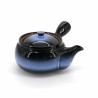 japanese blue kyusu teapot tokoname brush AOHAKE