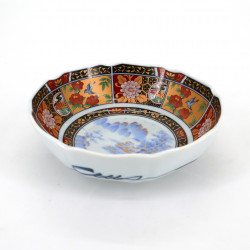 Japanese flat bowl Arita IMARI, landscape