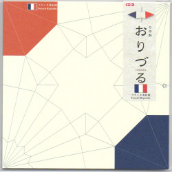juego de 15 hojas de papel japonés, grulla de origami, ORIZURU Francia
