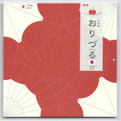 juego de 15 hojas de papel japonés, grulla de origami, ORIZURU Japón