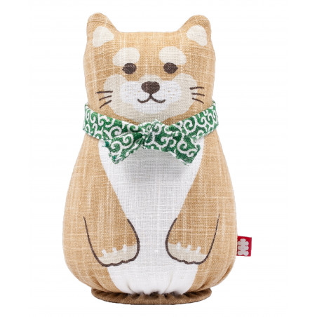 Muñeca de cáñamo pintada a mano, MAMESHIBA, Shiba Inu