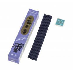 Box of 50 Japanese incense sticks, MORNING STAR LAVENDER, lavender scent