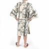 Japanese traditional cotton happi coat kimono TAKE, bamboo, for men