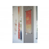 Fine Japanese tapestry in hemp, hand painted, OITOGIKU, Chrysanthemum