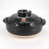 clay pot for japanese sukiyaki nabemono fondue DONABE KURO UWAGUSURI