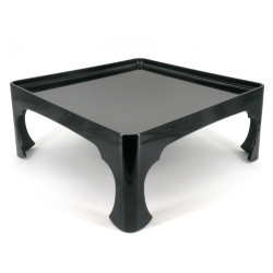 Square dining tray on legs, black, SOWAZEN KURO