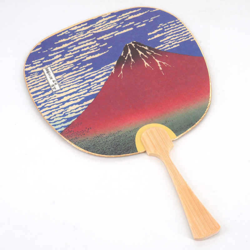 Kleine nicht faltbare japanische Fan Uchiwa, FUJISAN, fuji