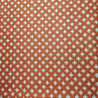 Tessuto giapponese in cotone rosso con motivo a pozzetto, IGETA, realizzato in Giappone larghezza 112 cm x 1m