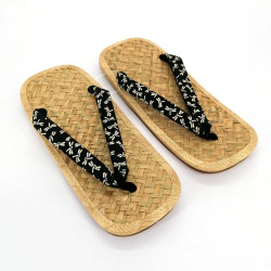 par de sandalias japonesas - Zori paja bambú para los hombres, TOMBO