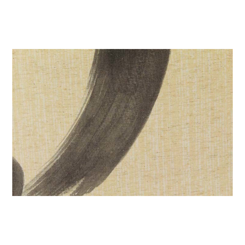 Japanische beige noren vorhang aus Hanf Zen Kreis, ENSÔ, zen-kreis