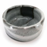 Japanese tea bowl for ceremony, SHINYUKI, white and grey