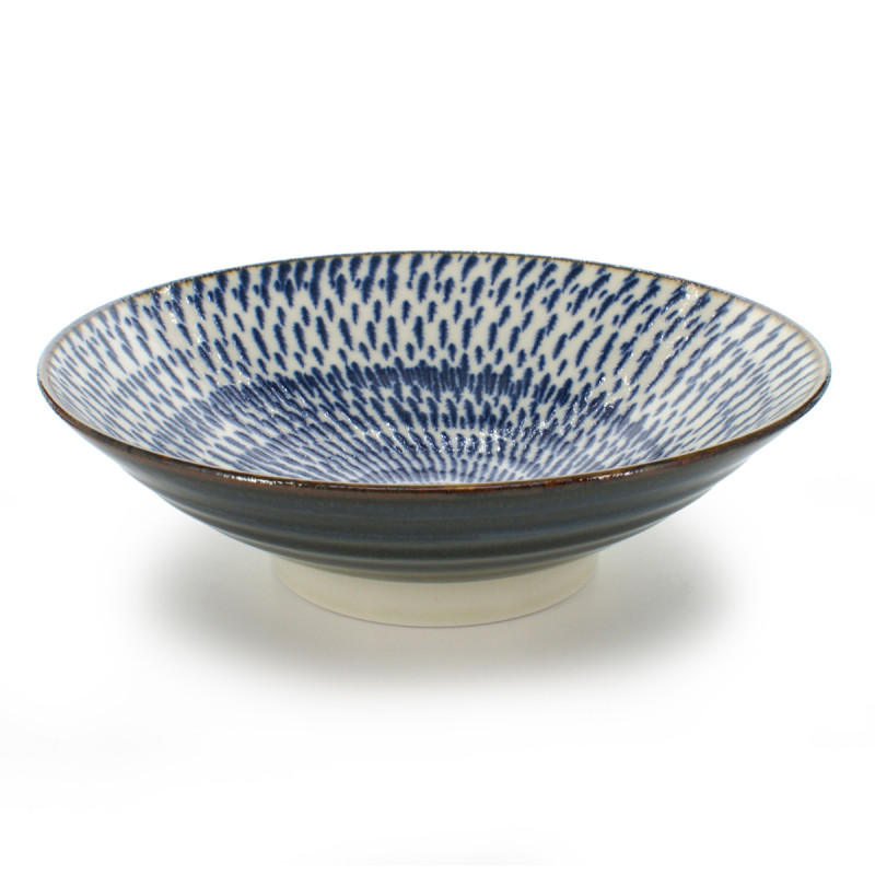 Japanese blue uzu bowl