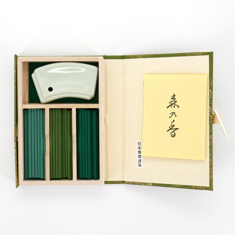 Petit livre 60 bâtons d'encens, MORI NO KAORI, Fragrances de la Forêt