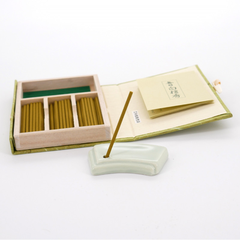 Small Book 60 incense sticks, MAINICHI BYAKUDAN, White Sandalwood