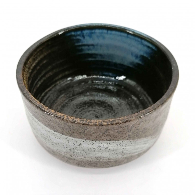 Japanese tea bowl for ceremony - chawan, BARASHI, brown