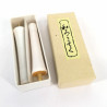 Lot de deux petites bougies blanches japonaises, SHIRO KYANDORU