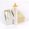 Set di due candele bianche giapponesi, SHIRO KYANDORU