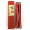 Lot of two large Japanese red candles, AKA KYANDORU