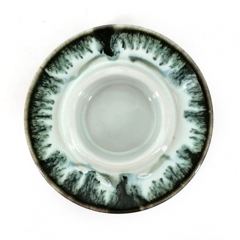 Ceramic ashtray, white infused paint - CHUNYU