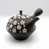 Tetera japonesa tokoname kyusu, UME, ciruela en flor