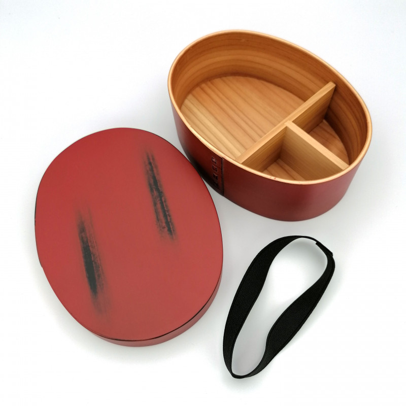 Boîte à repas Bento japonaise ovale en bois de cèdre, MAGEWAPPA