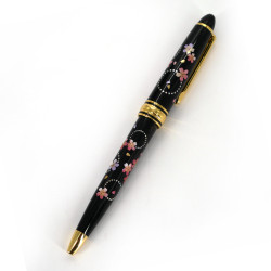 Ballpoint pen, black ink, in a box, sakura flower 133mm KARIN