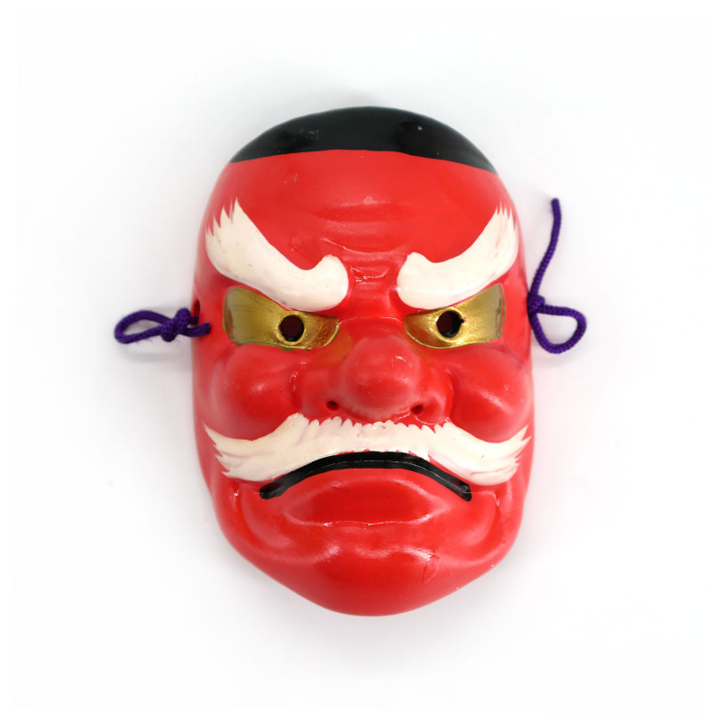 Máscara japonesa tengu demon noh, TENGU, 9 cm