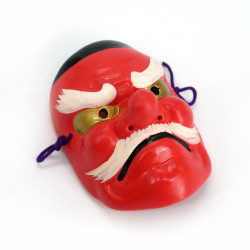 Japanese tengu demon noh mask, TENGU, 9 cm