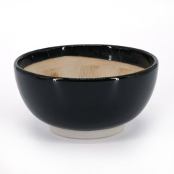 Cuenco suribachi de cerámica japonesa - SURIBACHI - negro