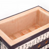 Japanese clay grill with grid and compartments, GURIRU