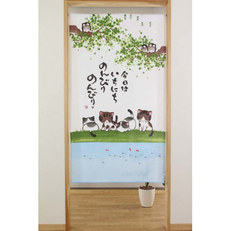 Japanese noren polyester curtain, NEKO