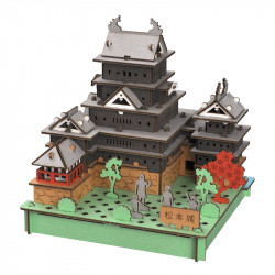 Mini cardboard model, MATSUMOTO CASTLE, made in Japan