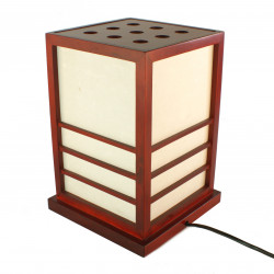 Japanese red table lamp Nikko