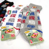 Calcetines japoneses de algodón con estampado Sushi y siglas japonesas, SUSHI NIHON SHUWA, color a elegir, 25-27 cm