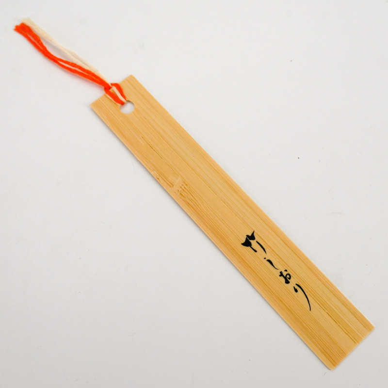 Segnalibro giapponese in legno - BUKKUMAKU GONEKO