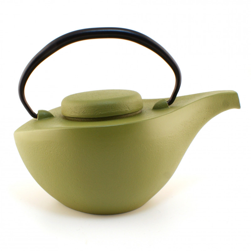 japanese Cast Iron Teapots IWACHU, Hikifune, light green, 0,7 lt