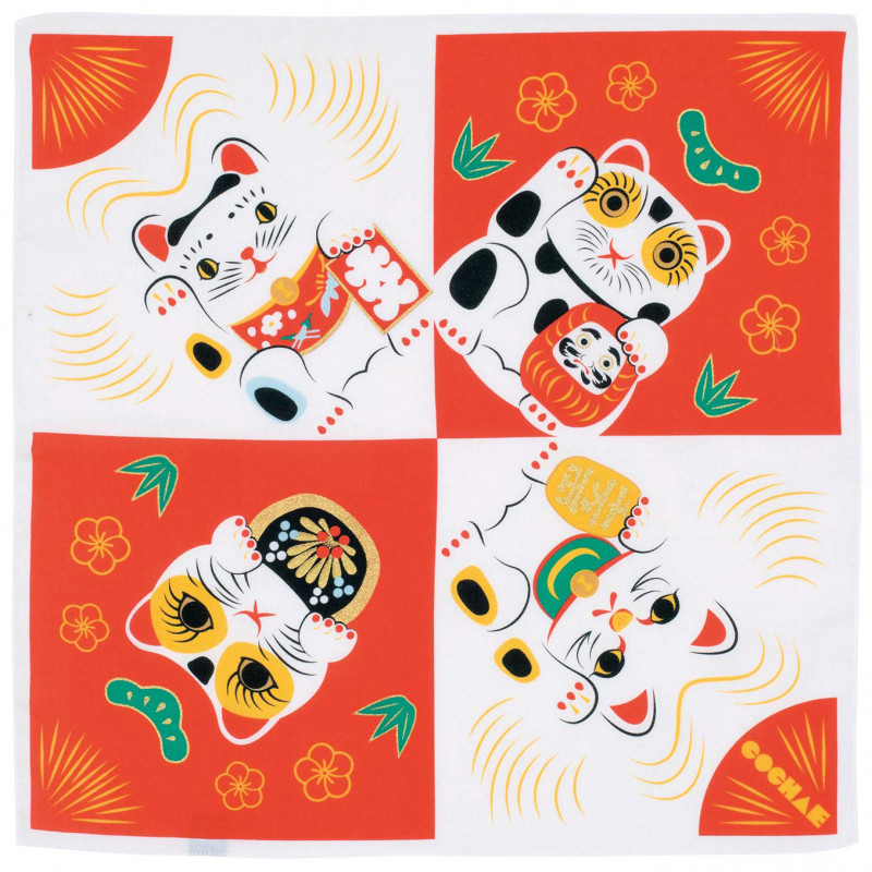 Furoshiki giapponese, COCHAE, Manekineko