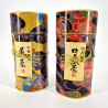 Duo di contenitori da tè giapponesi metallici, NAOMI , 200 g