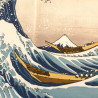 furoshiki en coton japonais NAMIFUJI- Hokusai La Grande Vague de Kanagawa