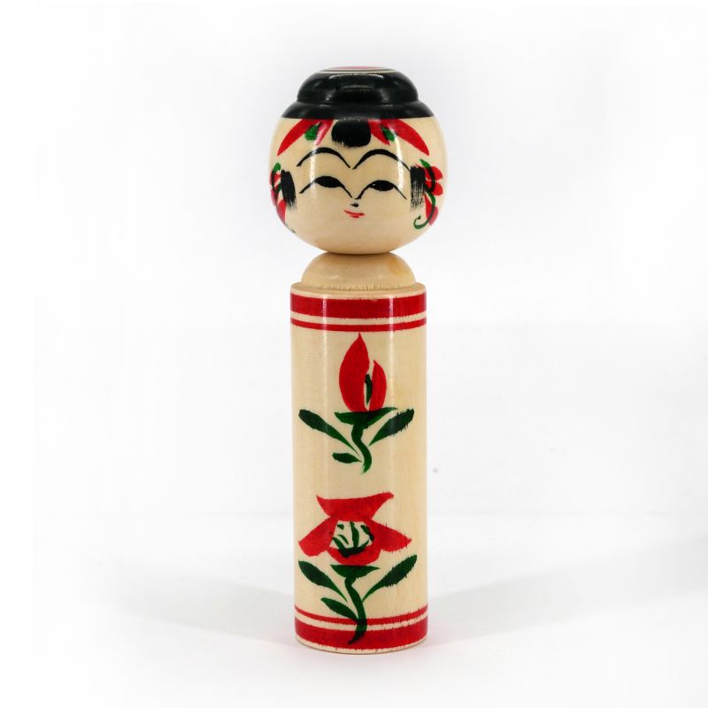 Bambola giapponese in legno Kokeshi - YAJIRO