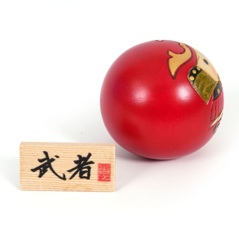 Japanischer Holz-Kokeshi-Samurai - MUSHA