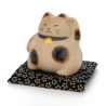 tirelire ronde manekineko avec coussin MARU NEKO CHOKIN-BAKO