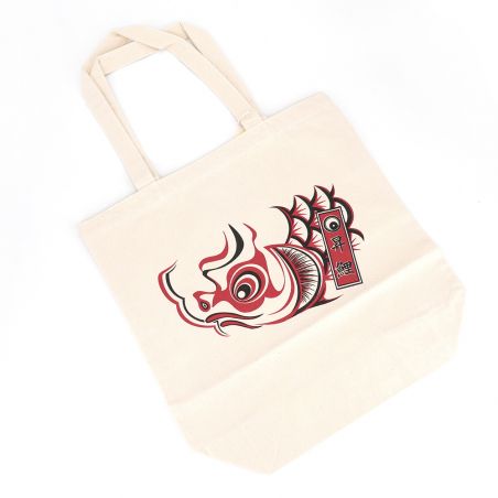 japanese bag, tote bag 100% cotton, CANVA BAG, kabuki kumadori